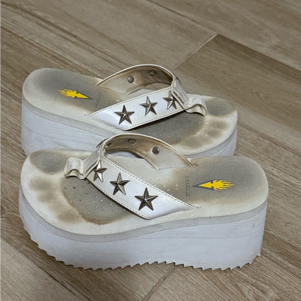 Women's Star-Embellished Platform Sandals